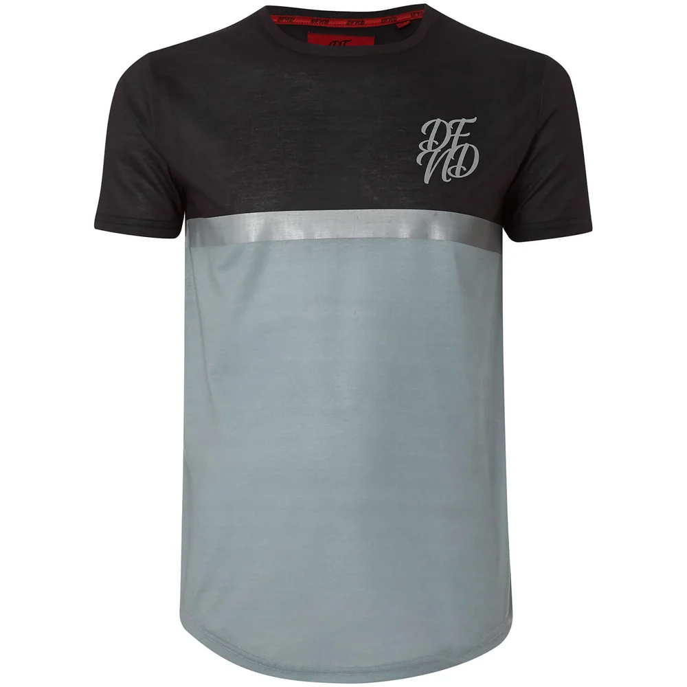 DFND Men's Shaw Panel T-Shirt - Black/Grey - S - Black Image 1