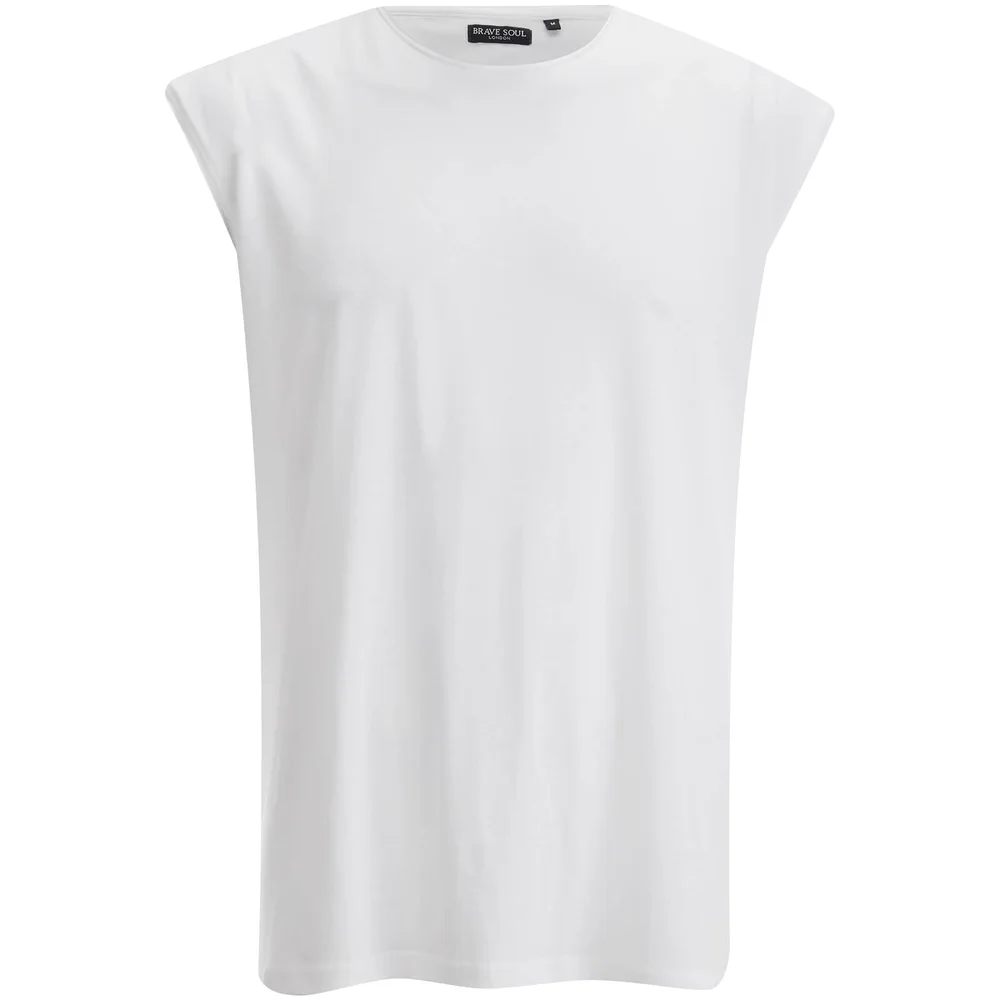 Brave Soul Men's Varley Vest - White - S - White Image 1