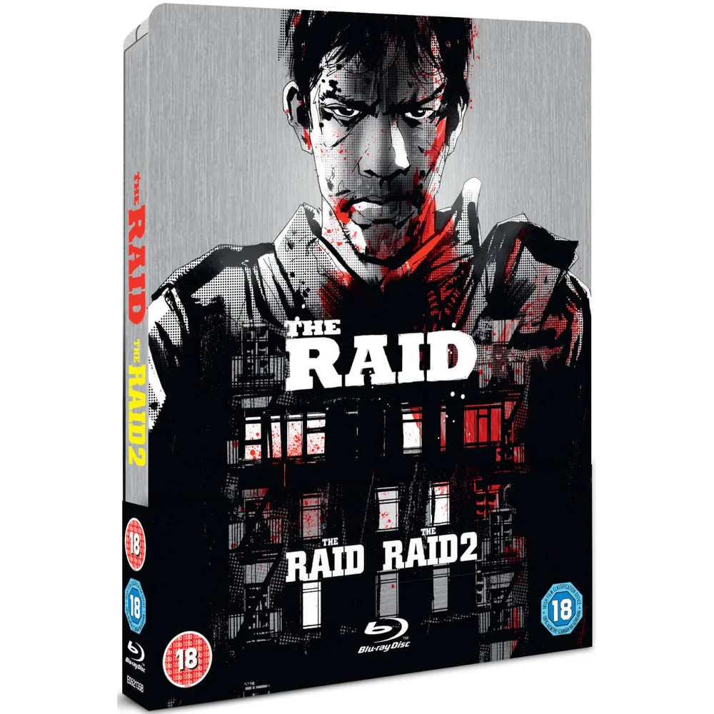 The Raid 1 & 2 - Zavvi Exclusive Limited Edition Steelbook (Title Debossed) Image 1