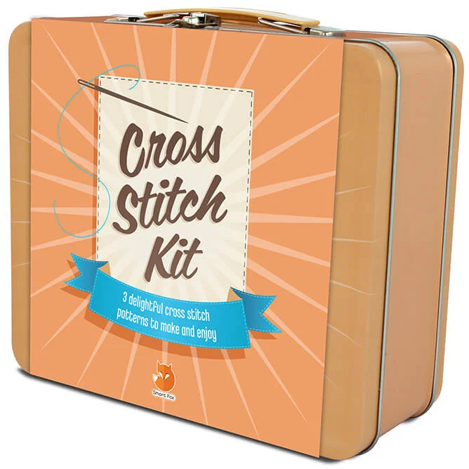 Smart Fox Cross Stitch Tin Image 1