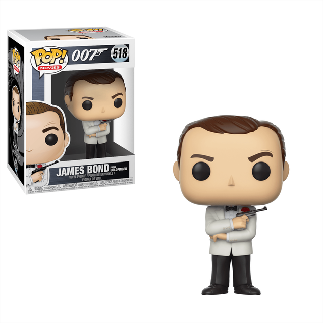 James Bond Sean Connery in White Tuxedo Pop! Vinyl Figure