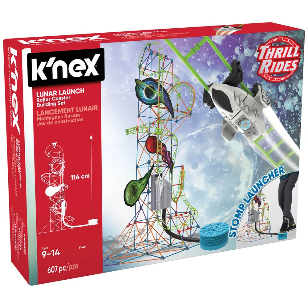 K'NEX Thrill Rides Lunar Launch Roller Coaster Building Set (51425) Image 1