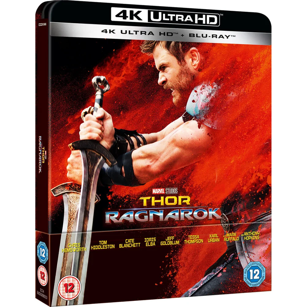 Thor: Ragnarok - 4K Ultra HD (Including 2D Blu-ray) - Zavvi Exclusive Limited Edition Steelbook Image 1