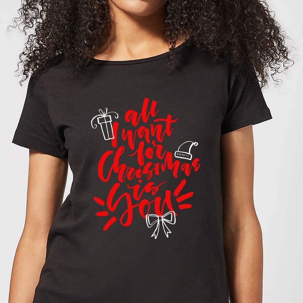 All I Want For Christmas Women's T-Shirt - Black - 3XL Image 1