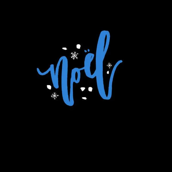 Noel Snowflakes Women's T-Shirt - Black