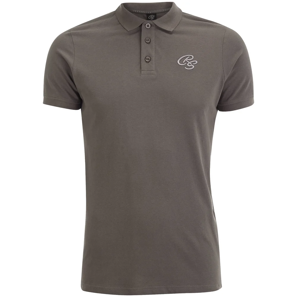 Crosshatch Men's Bingara Polo Shirt - Eiffel Tower - S - Grey Image 1