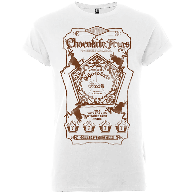 Harry Potter Honeydukes Sepia Chocolate Frogs Women's White T-Shirt