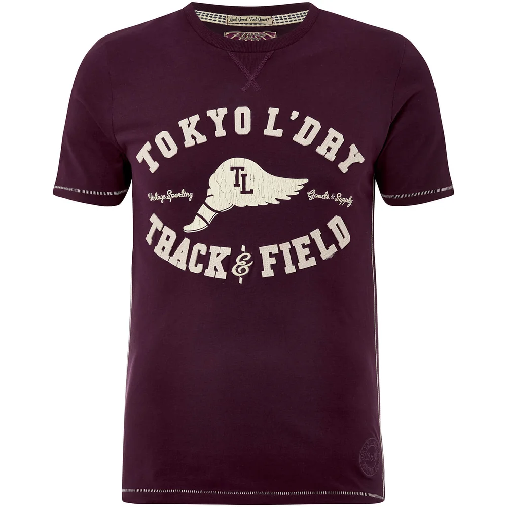 Tokyo Laundry Men's Springfield T-Shirt - Wine Tasting - S - Burgundy Image 1