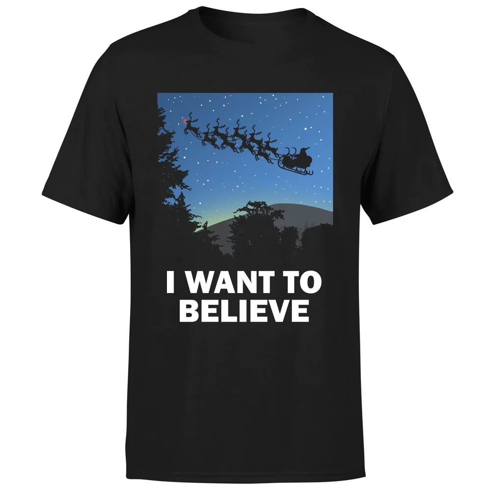 I Want To Believe T-Shirt - Black - 3XL Image 1