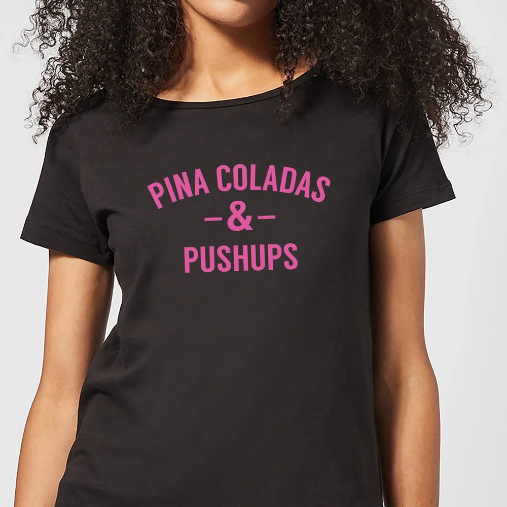 Pina Coladas and Pushups Women's T-Shirt - Black - 3XL Image 1