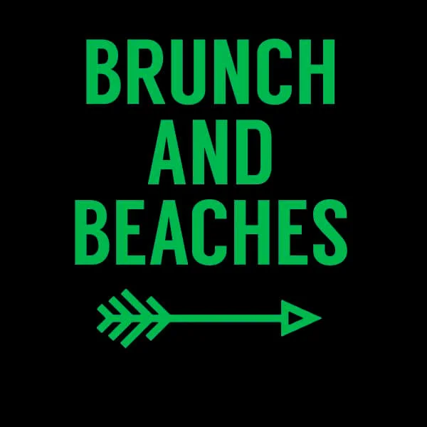 Brunch and Beaches Women's T-Shirt - Black