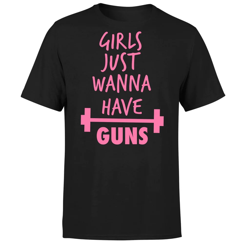 Girls Just Wanna have Guns T-Shirt - Black - S - Black Image 1