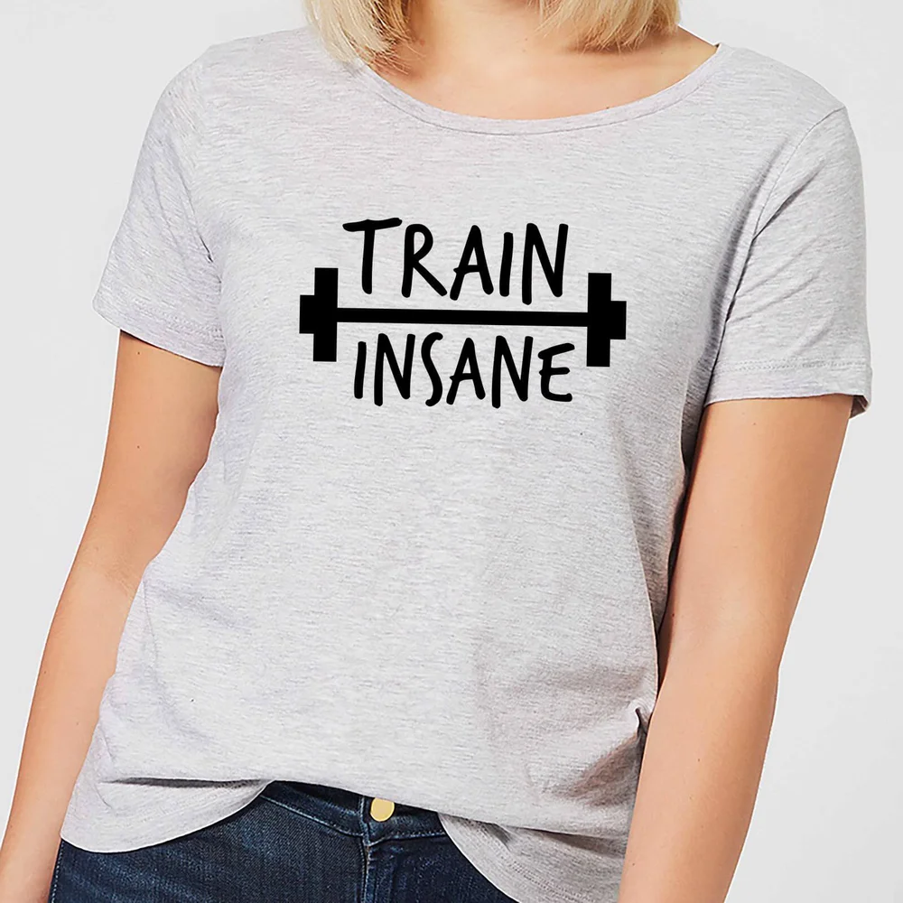Train Insane Women's T-Shirt - Grey - S - Grey Image 1