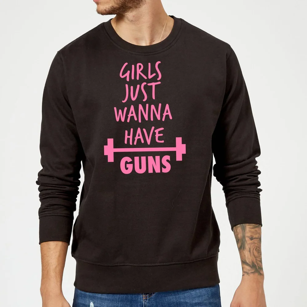 Girls Just Wanna have Guns Sweatshirt - Black - S Image 1