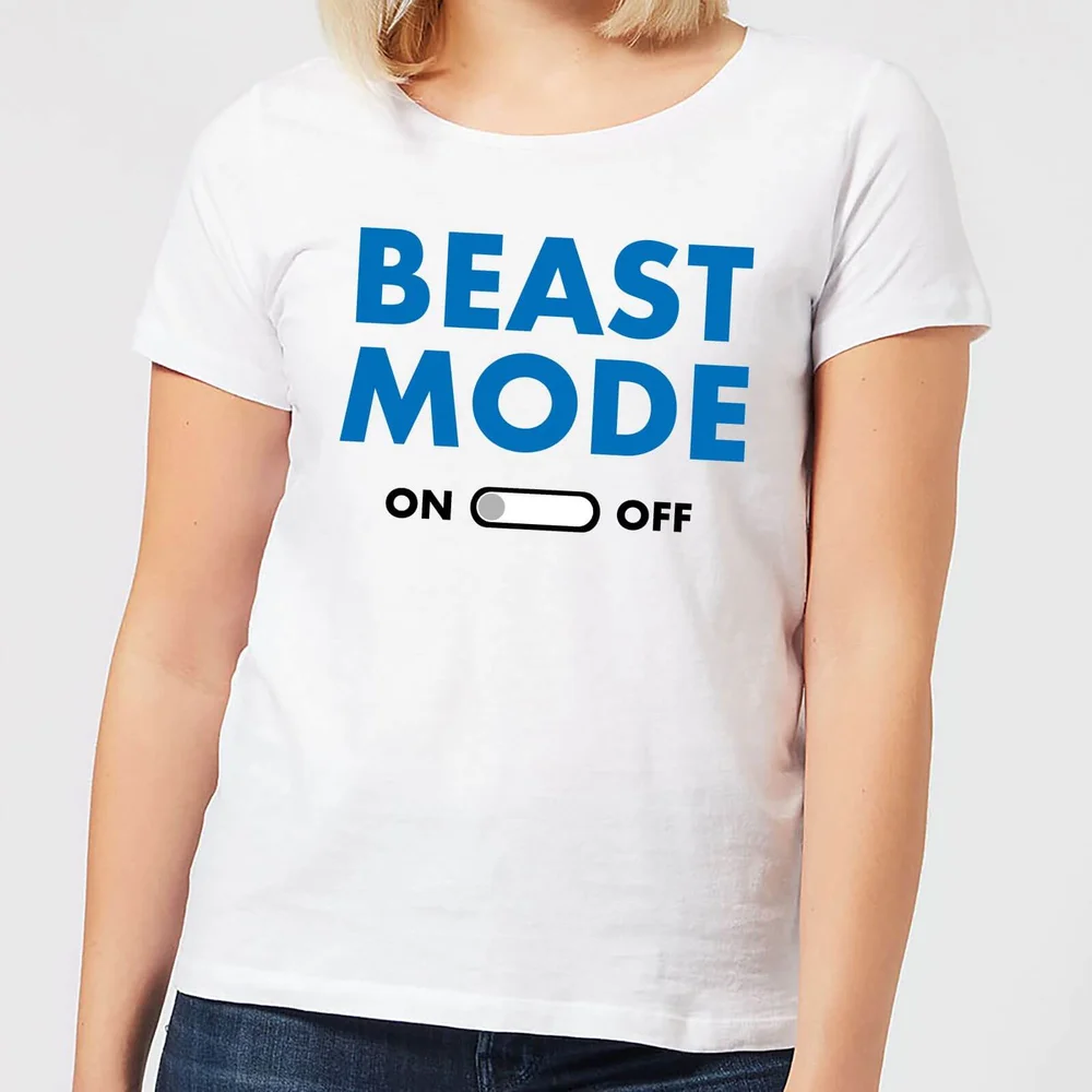 Beast Mode On Women's T-Shirt - White - S - White Image 1
