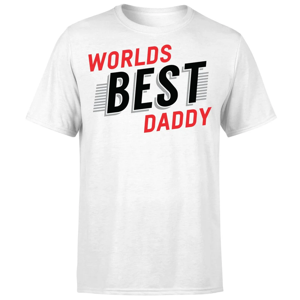 Worlds Best Daddy T-Shirt - White - S - White Image 1