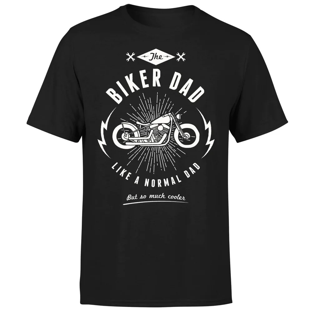 Biker Dad T-Shirt - Black - S Image 1
