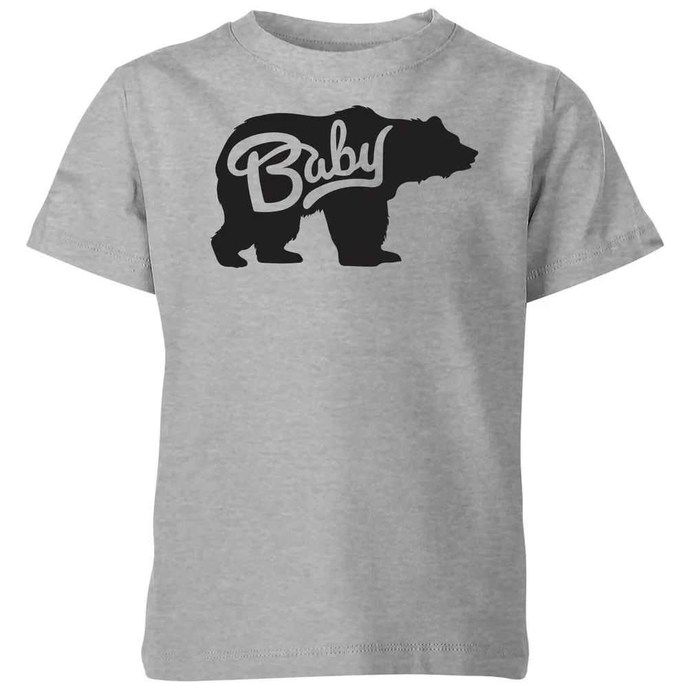 My Little Rascal Baby Bear Kids' T-Shirt - Grey - 3-4 Years - Grey Image 1