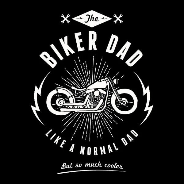 Biker Dad Women's T-Shirt - Black