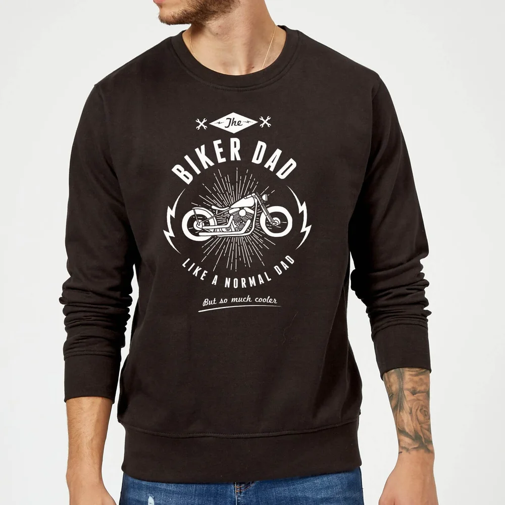 Biker Dad Sweatshirt - Black - S - Black Image 1