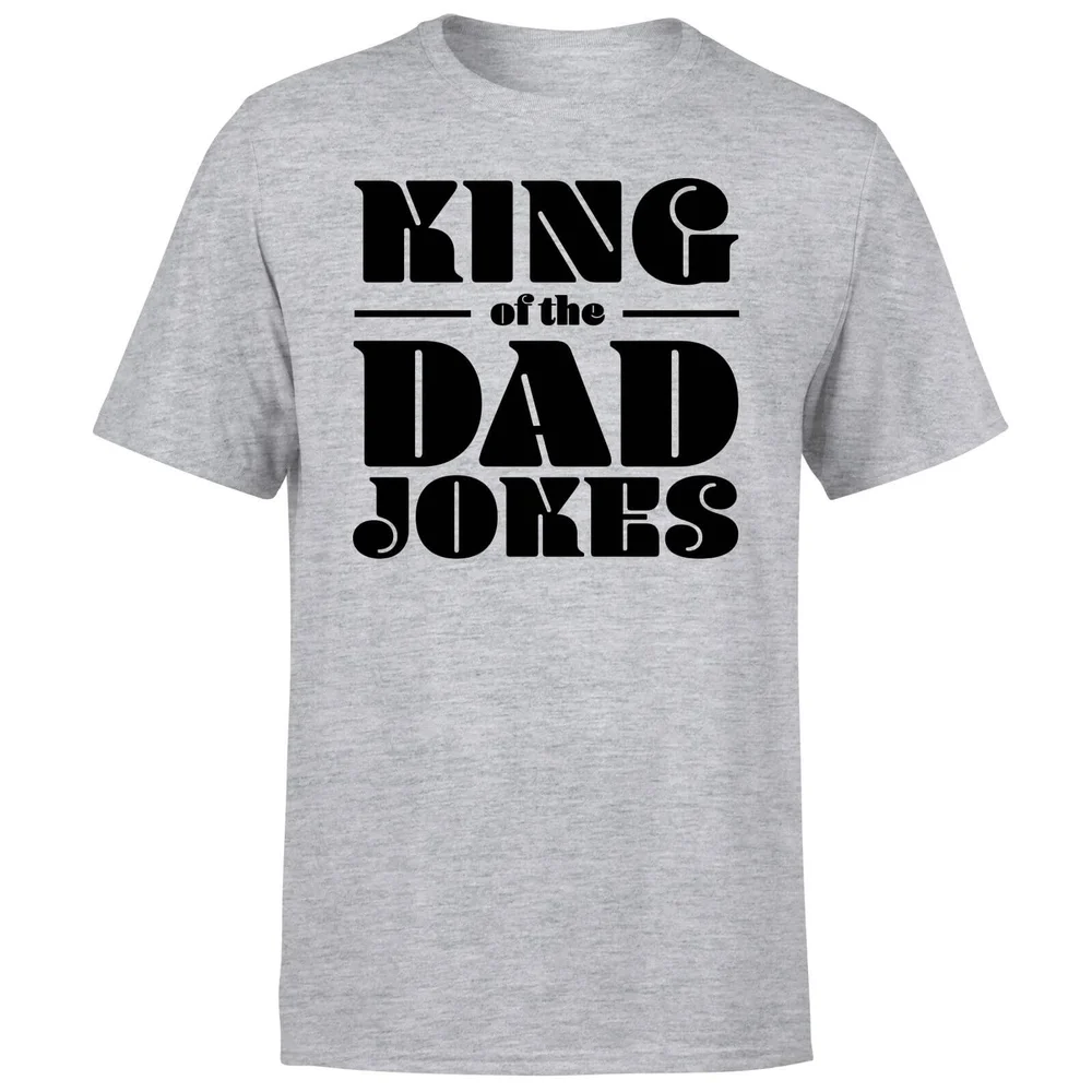 King of the Dad Jokes T-Shirt - Grey - S - Grey Image 1