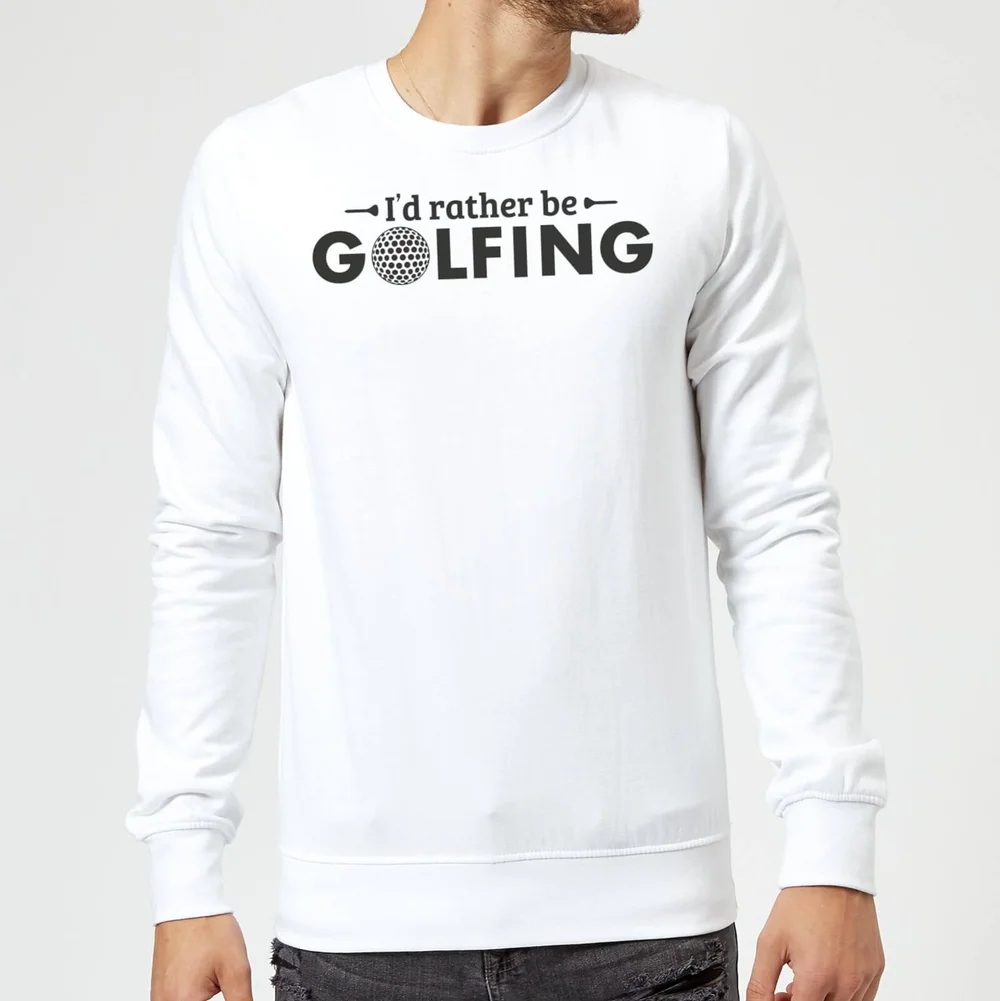Id rather be Golfing Sweatshirt - White - S - White Image 1