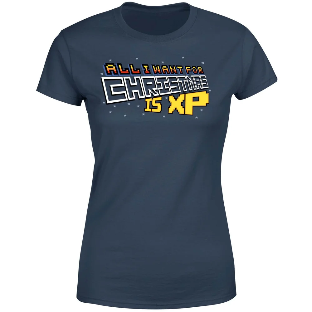 All I Want For Xmas Is XP Women's T-Shirt - Navy - S - Navy Image 1