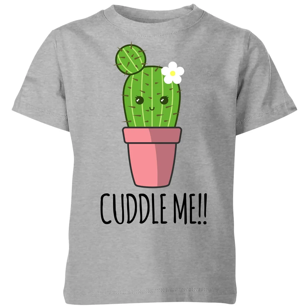 My Little Rascal Cuddle Me Cactus Kids' T-Shirt - Grey - 3-4 Years - Grey Image 1