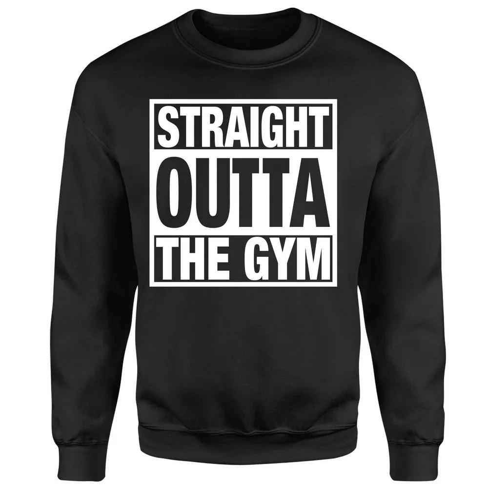 Straight Outta the Gym Sweatshirt - Black - S - Black Image 1