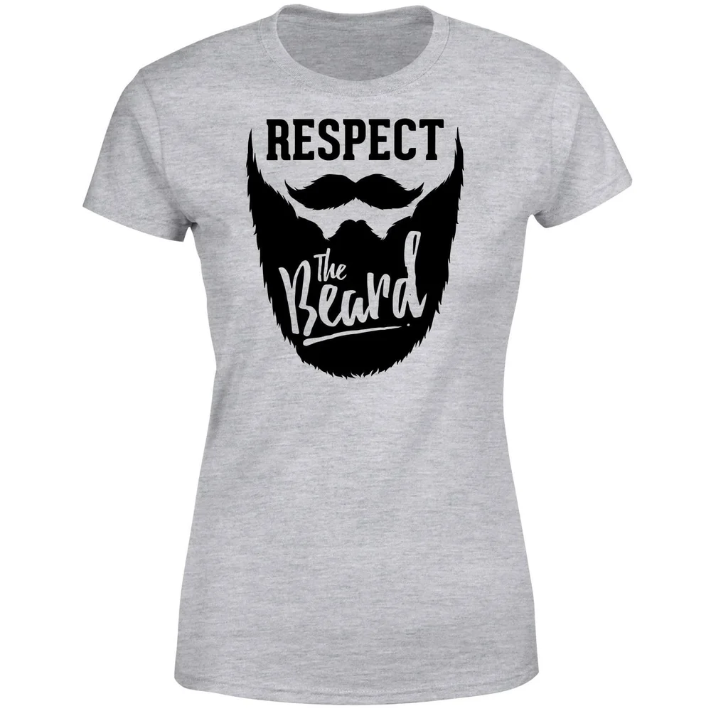 Respect the Beard Women's T-Shirt - Grey - S - Grey Image 1