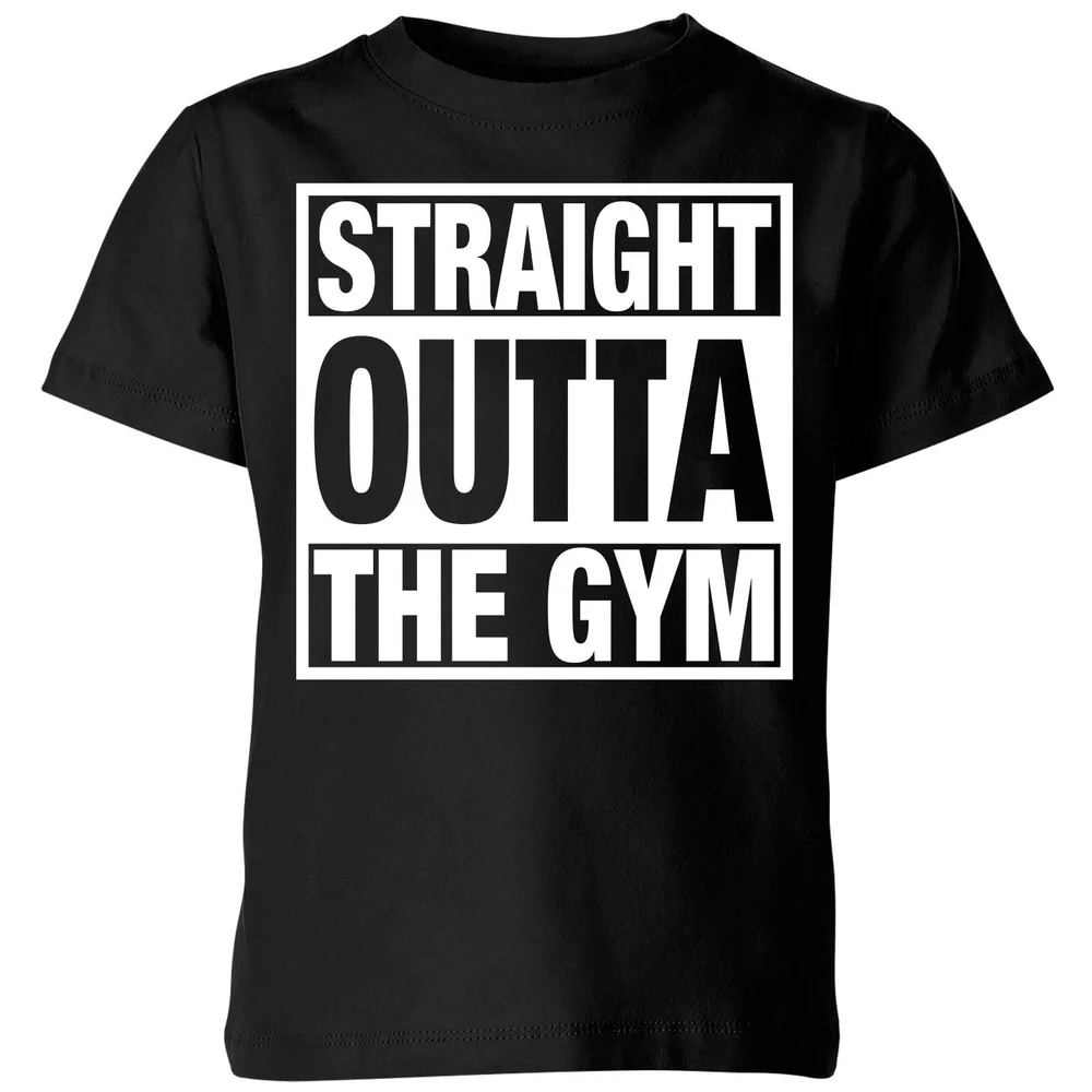 Straight Outta the Gym Kids' T-Shirt - Black - 3-4 Years - Black Image 1