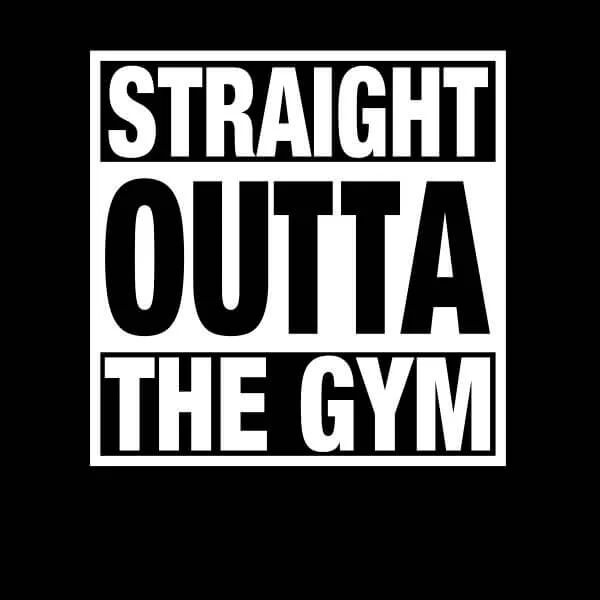 Straight Outta the Gym Women's T-Shirt - Black