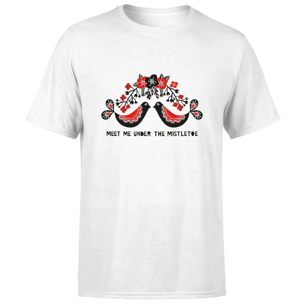 Meet Me Underneath The Mistletoe T-Shirt - White - S - White Image 1