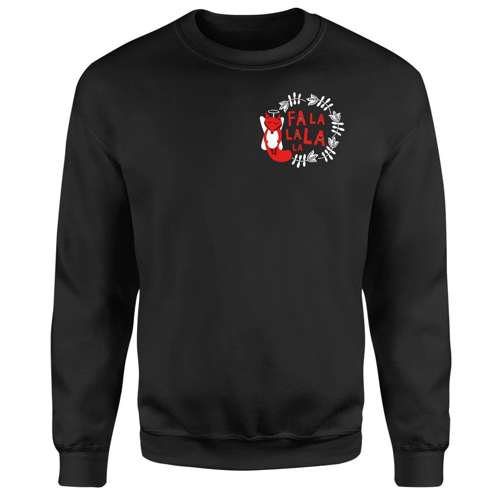 Fa La La La La Sweatshirt - Black - S - Black Image 1