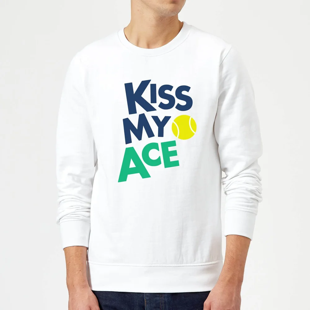 Kiss my Ace Sweatshirt - White - S - White Image 1