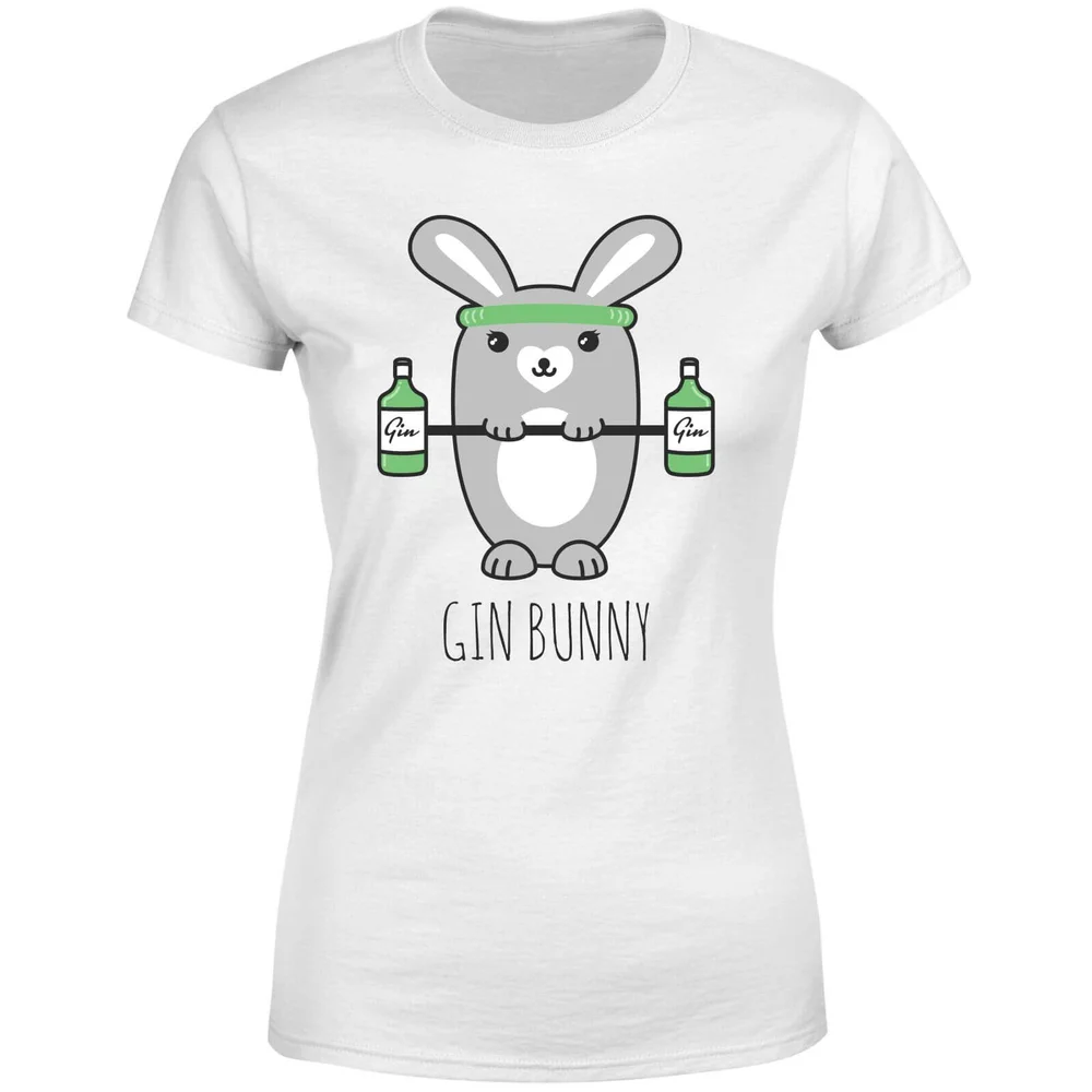Gin Bunny Women's T-Shirt - White - S - White Image 1
