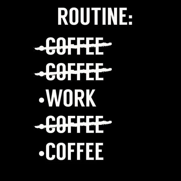 Coffee Routine Women's T-Shirt - Black