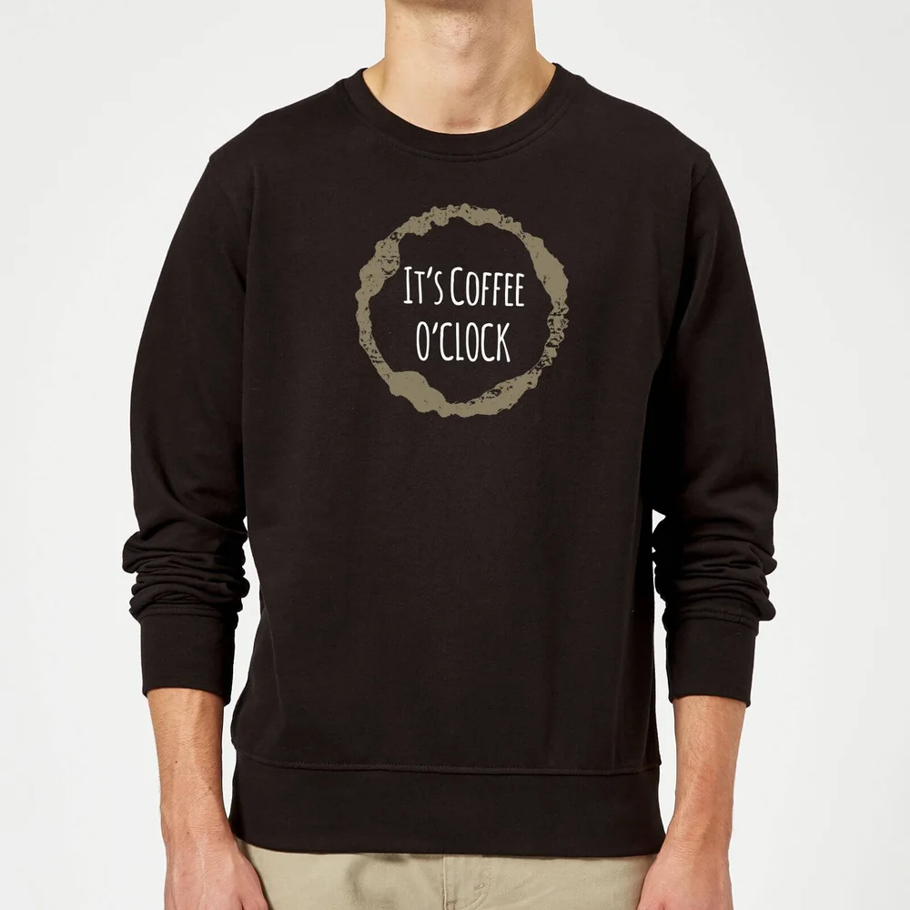 It's Coffee O'Clock Sweatshirt - Black - S - Black Image 1