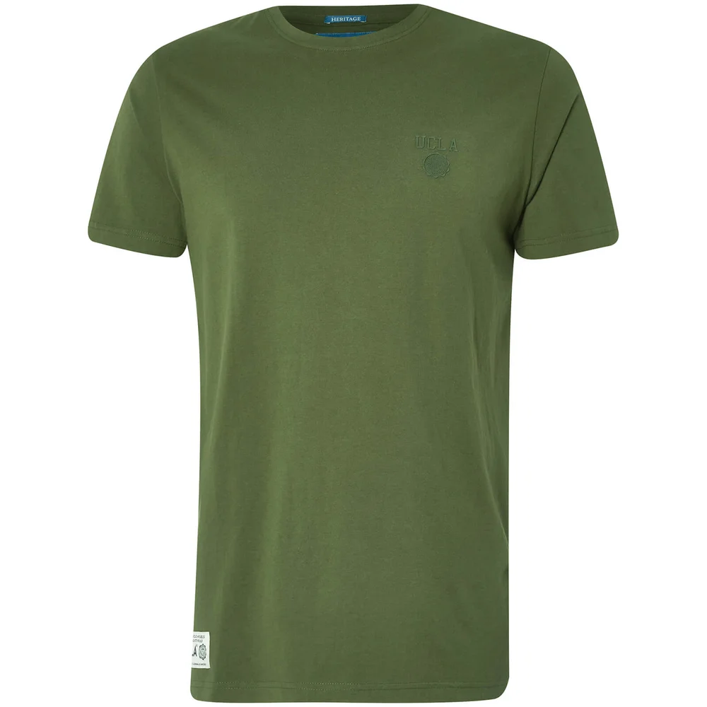 UCLA Men's Yuma Chest Logo T-Shirt - Chive - S - Green Image 1