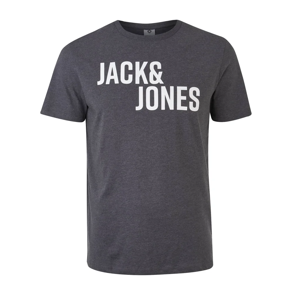 Jack & Jones Men's Core Cell T-Shirt - Dark Grey Marl - S - Grey Image 1