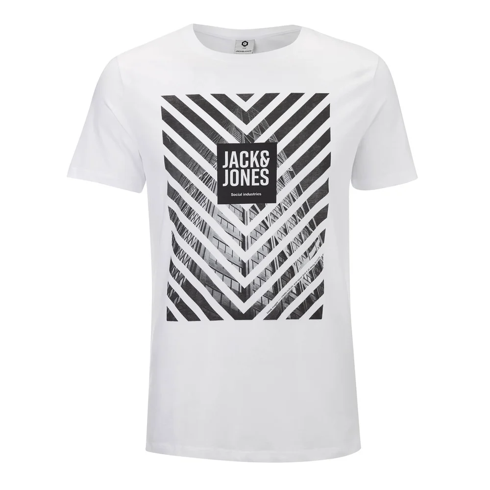 Jack & Jones Men's Core Burke T-Shirt - White - S - White Image 1