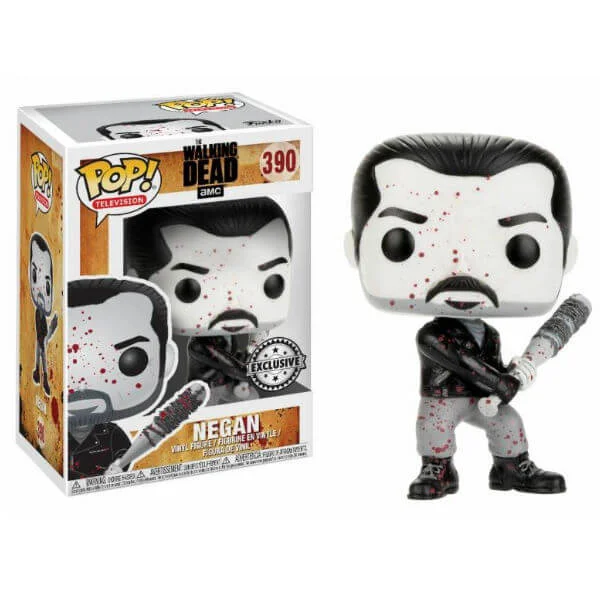 The Walking Dead Negan Black and White EXC Pop! Vinyl Figure Image 1