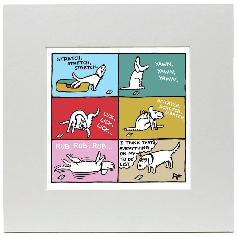 Off the Leash To Do Art Print Image 1