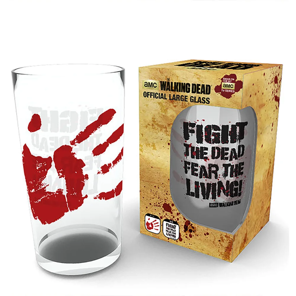 The Walking Dead Fight The Dead Large Glasses 16oz Image 1