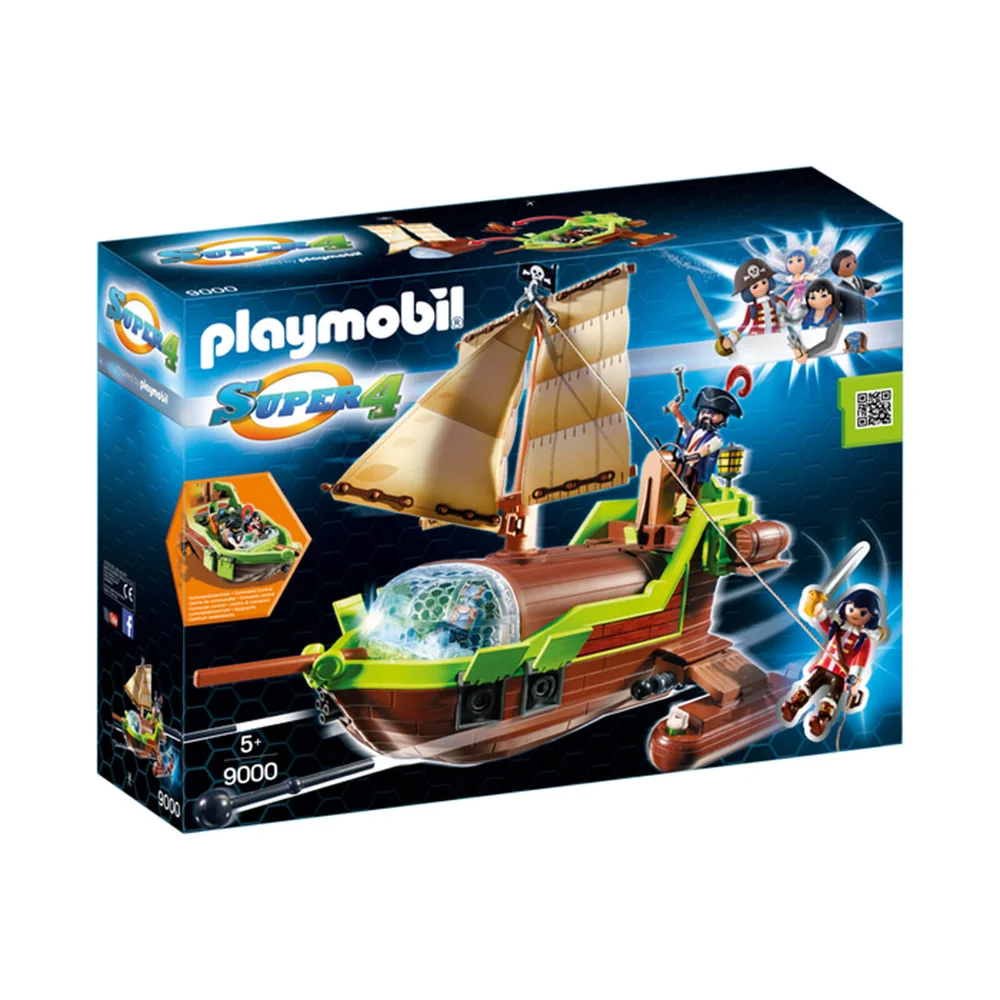 Playmobil Super 4 Floating Pirate Chameleon with Ruby (9000) Image 1