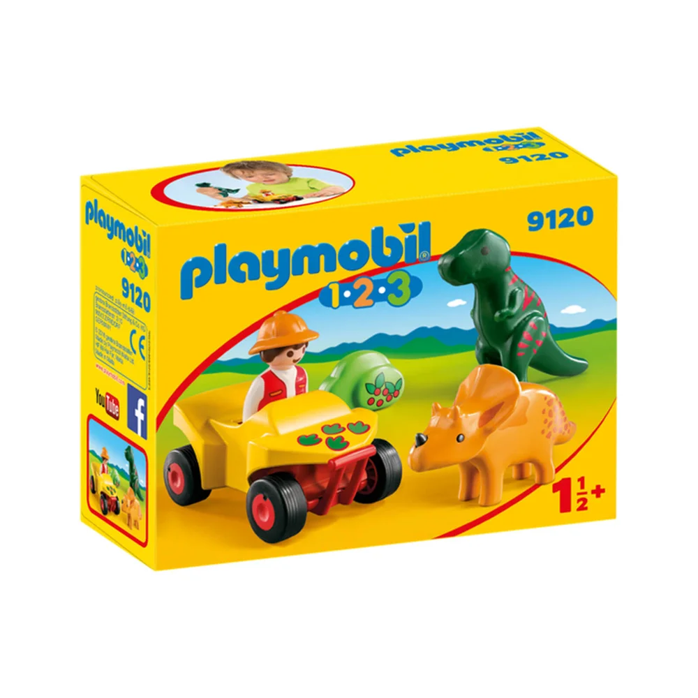 Playmobil 1.2.3 Explorer with Dinos (9120) Image 1