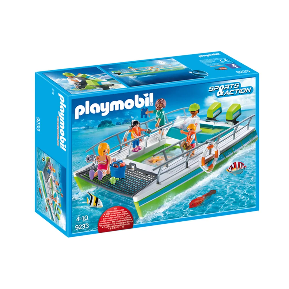 Playmobil Sports & Action Glass-Bottom Boat with Underwater Motor and Magnifying Glass (9233) Image 1