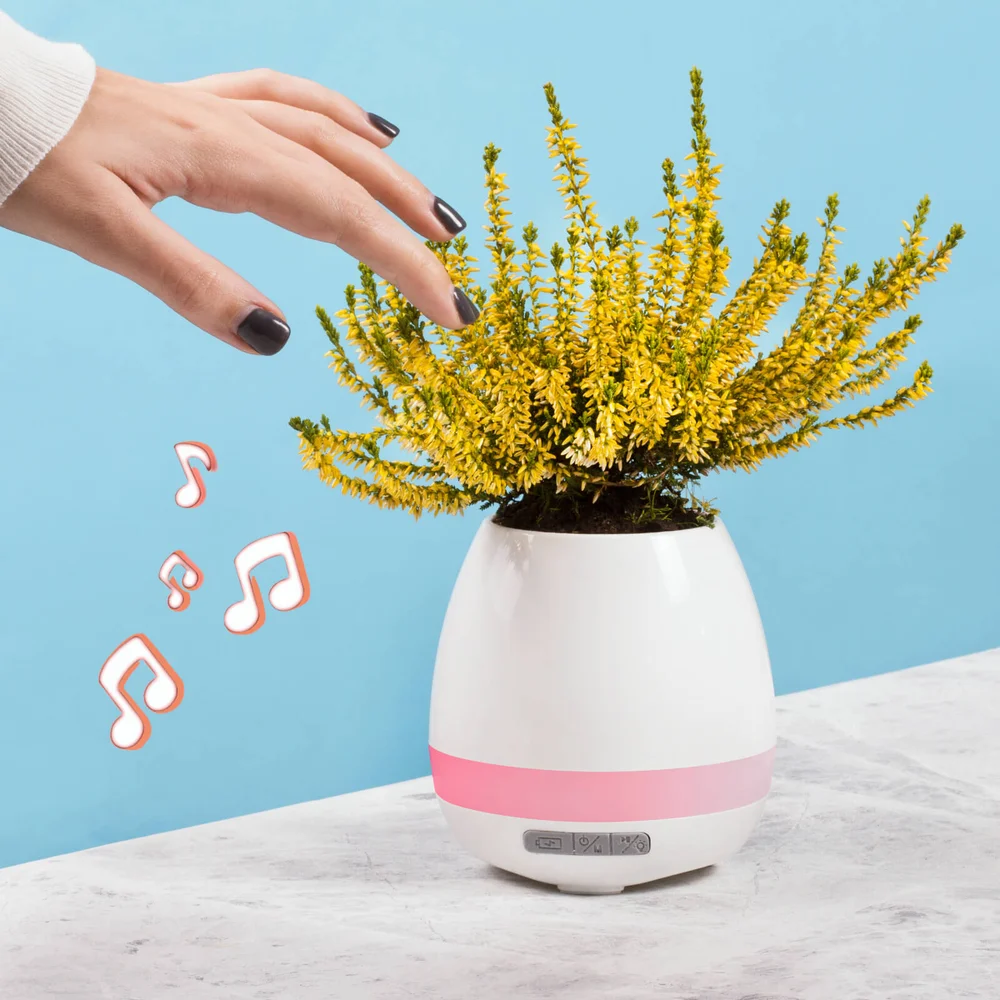 Plant Pot Speaker - White Image 1
