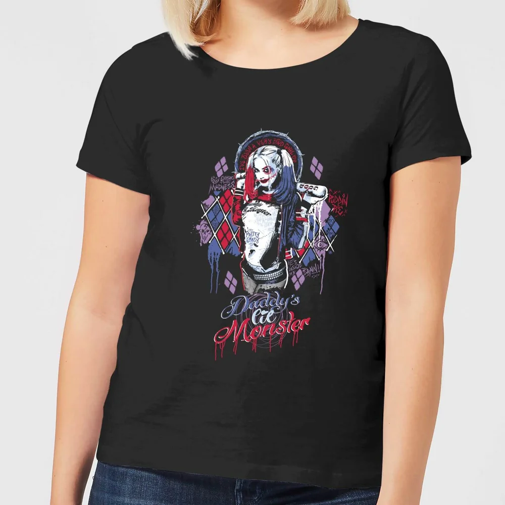 DC Comics Suicide Squad Daddys Lil Monster Women's T-Shirt - Black - S Image 1