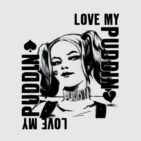 DC Comics Suicide Squad Harley Love Puddin Women's T-Shirt - Grey